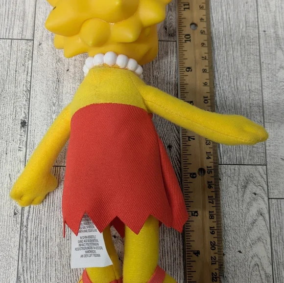 Lisa Simpson Yellow and Red Stuffed Toy - Picture 3 of 6